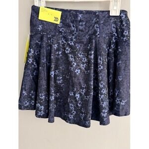 All in Motion Knit Skort Womens M Blue NWT Floral Mid‎ Rise Active Skirt